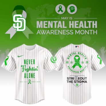 San Diego Padres Special Mental Health Awareness Week Limited Edition Jersey