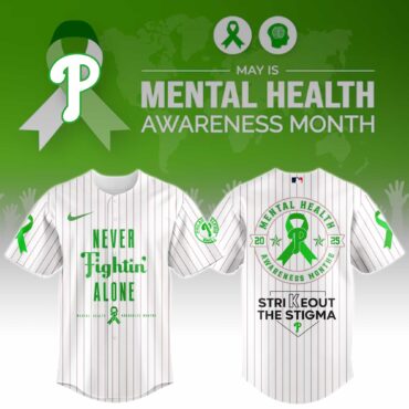 Philadelphia Phillies Special Mental Health Awareness Week Limited Edition Jersey