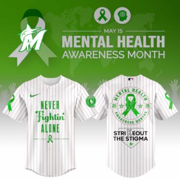 Miami Marlins Special Mental Health Awareness Week Limited Edition Jersey