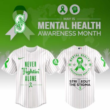 Seattle Mariners Special Mental Health Awareness Week Limited Edition Jersey