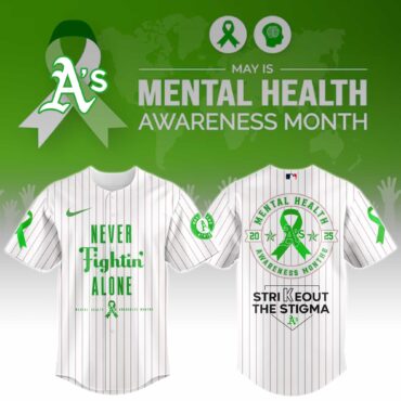 Oakland Athletics Special Mental Health Awareness Week Limited Edition Jersey