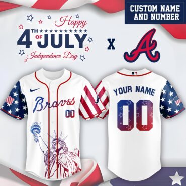 MLB Atlanta Braves Special Independence Day Limited Edition Jersey