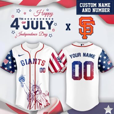 MLB San Francisco Giants Special Independence Day Limited Edition Jersey