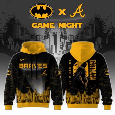 Atlanta Braves x DC Batman Game Night 3D Hoodie