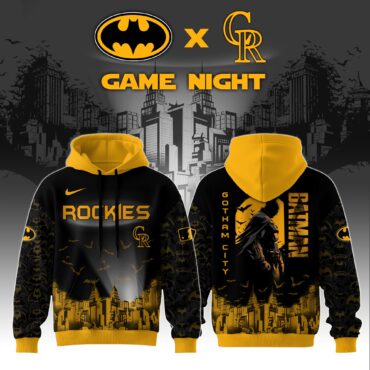 Colorado Rockies x DC Batman Game Night 3D Hoodie