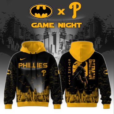 Philadelphia Phillies x DC Batman Game Night 3D Hoodie