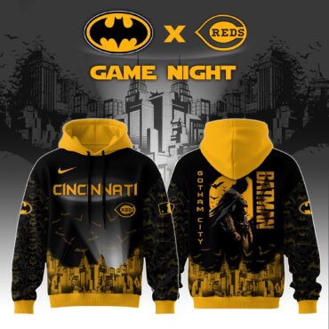 Cincinnati Reds x DC Batman Game Night 3D Hoodie