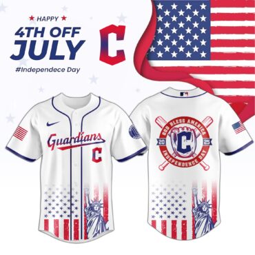 MLB Cleveland Guardians Special Independence Day Baseball Jersey