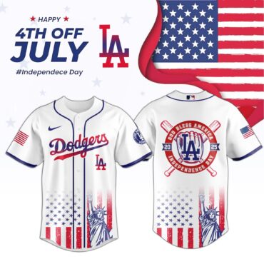MLB Los Angeles Dodgers Special Independence Day Baseball Jersey