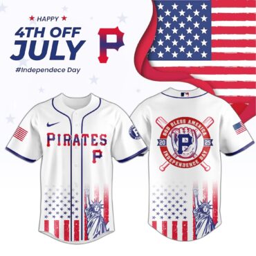 MLB Pittsburgh Pirates Special Independence Day Baseball Jersey