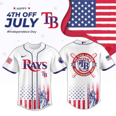 MLB Tampa Bay Rays Special Independence Day Baseball Jersey