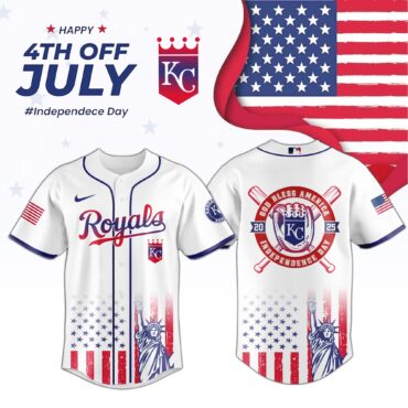 MLB Kansas City Royals Special Independence Day Baseball Jersey