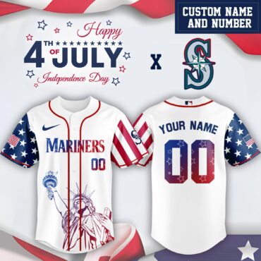 MLB Seattle Mariners Special Independence Day Limited Edition Jersey