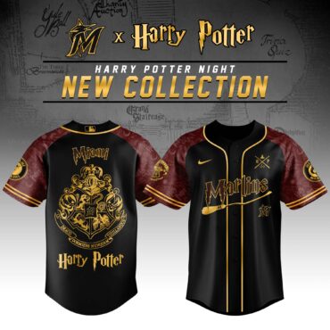 Miami Marlins MLB x Harry Potter Hogwarts Houses Baseball Jersey
