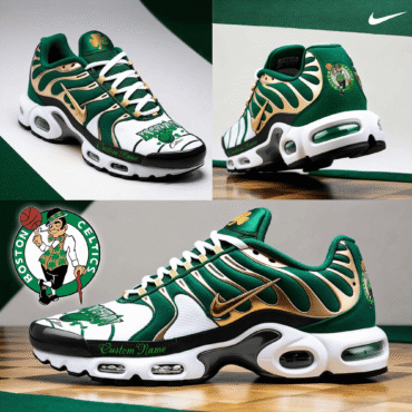 Boston Celtics Air Max Plus Sneaker Custom Name