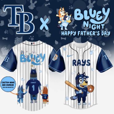 Tampa Bay Rays MLB x Bluey And Bingo Special Edition Jersey 2025