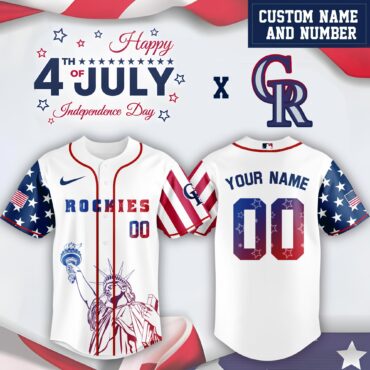 MLB Colorado Rockies Special Independence Day Limited Edition Jersey