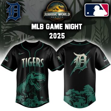 Detroit Tigers x MLB Jurassic World Baseball Jersey