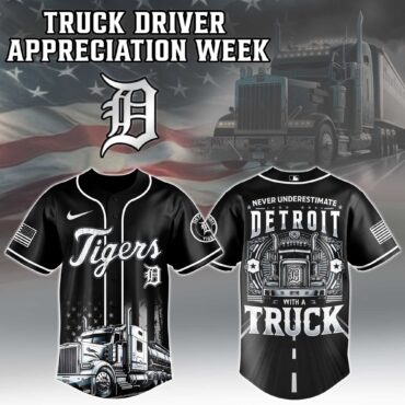 Detroit Tigers MLB X Nation Truck Driver Appreciation Week Limited Edition Jersey 2025