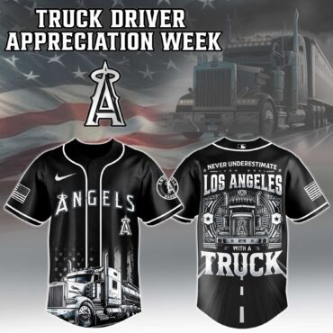 Los Angeles Angels MLB X Nation Truck Driver Appreciation Week Limited Edition Jersey 2025