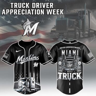 Miami Marlins MLB X Nation Truck Driver Appreciation Week Limited Edition Jersey 2025