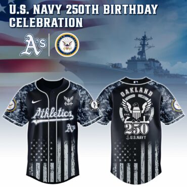 Oakland Athletics MLB x 250 U.S. NAVY Baseball Jersey