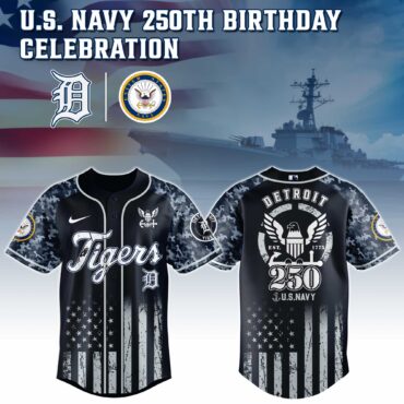 Detroit Tigers MLB x 250 U.S. NAVY Baseball Jersey