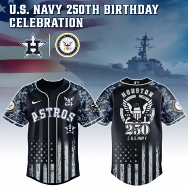 Houston Astros MLB x 250 U.S. NAVY Baseball Jersey