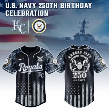 Kansas City Royals MLB x 250 U.S. NAVY Baseball Jersey