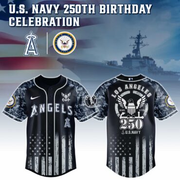 Los Angeles Angels MLB x 250 U.S. NAVY Baseball Jersey