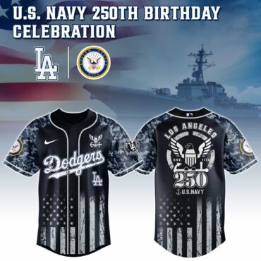 Los Angeles Dodgers MLB x 250 U.S. NAVY Baseball Jersey