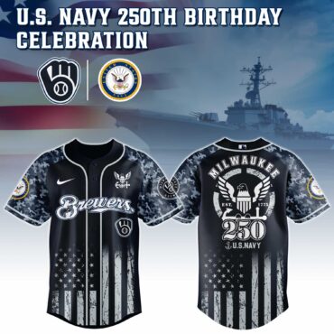 Milwaukee Brewers MLB x 250 U.S. NAVY Baseball Jersey