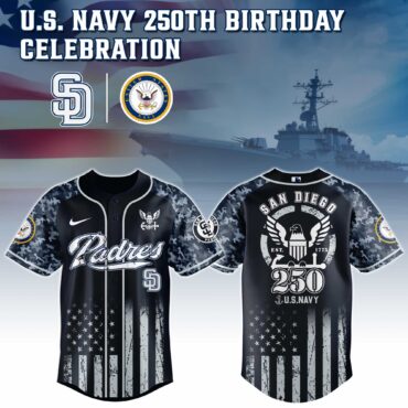 San Diego Padres MLB x 250 U.S. NAVY Baseball Jersey
