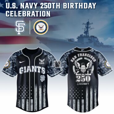 San Francisco Giants MLB x 250 U.S. NAVY Baseball Jersey