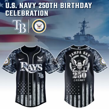 Tampa Bay Rays MLB x 250 U.S. NAVY Baseball Jersey