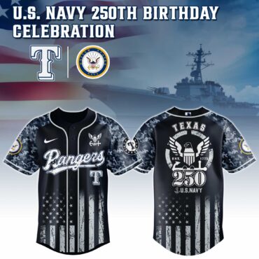 Texas Rangers MLB x 250 U.S. NAVY Baseball Jersey