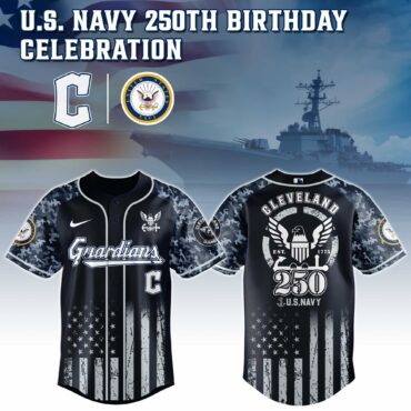 Cleveland Guardians MLB x 250 U.S. NAVY Baseball Jersey