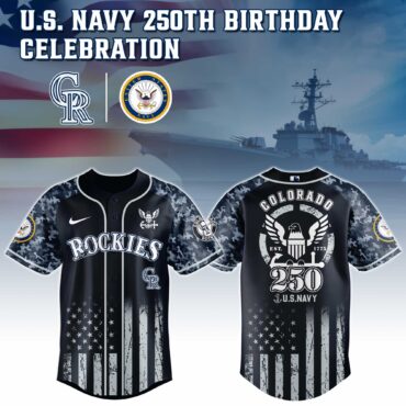 Colorado Rockies MLB x 250 U.S. NAVY Baseball Jersey