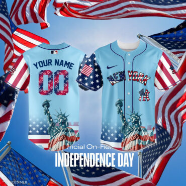 All Team MLB x Independence Day Baseball Jersey Custom Name And Number