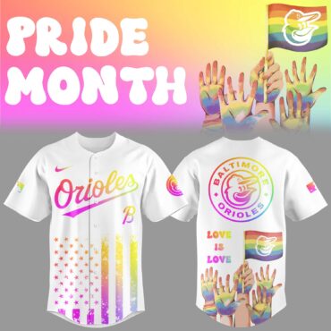 Baltimore Orioles X Pride Month Baseball Jersey