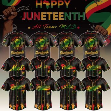 All Team MLB x Juneteenth Freedom Collection Baseball Jersey 2025