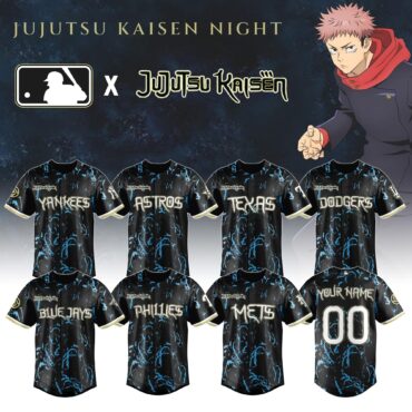 All Team MLB x Jujutsu Kaisen Night Baseball Jersey Limited Edition Custom Name And Number