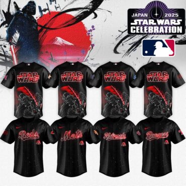 All Team MLB x Darth Vader Style Japans Baseball Jersey