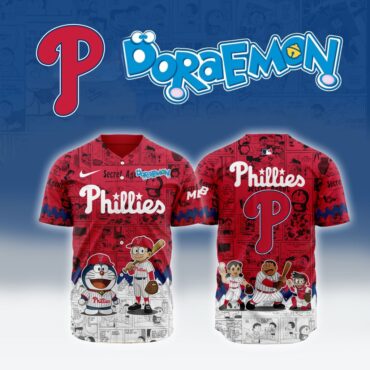 Philadelphia Phillies X Doraemon Baseball Jersey