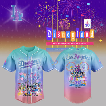 Los Angeles Dodgers x Celebrating Disneyland’s 70th Exclusive Design Baseball Jersey