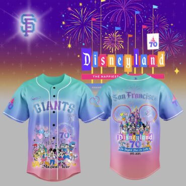San Francisco Giants x Celebrating Disneyland’s 70th Exclusive Design Baseball Jersey