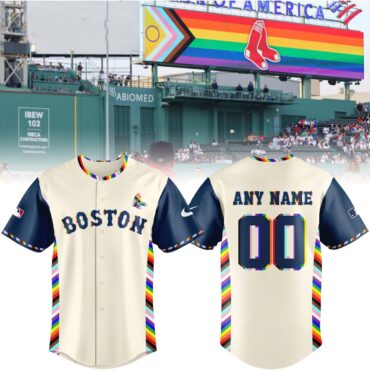 Boston Red Sox MLB x Happy Pride Month Baseball Jersey