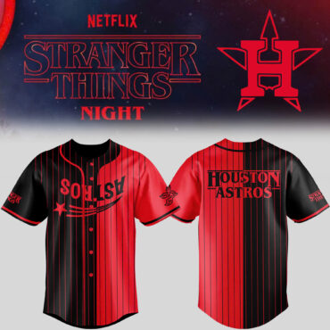 Stranger Things x Houston Astros MLB Baseball Jersey