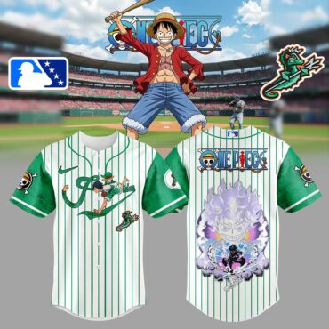 Norfolk Tides MLB x One Piece Luffy Gear 5 Baseball Jersey