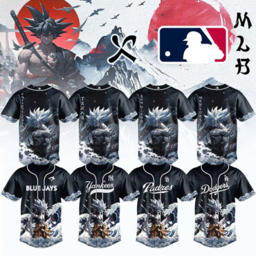 All Team MLB x Dragon Ball Saiyan Spirit Meets Baseball Jersey